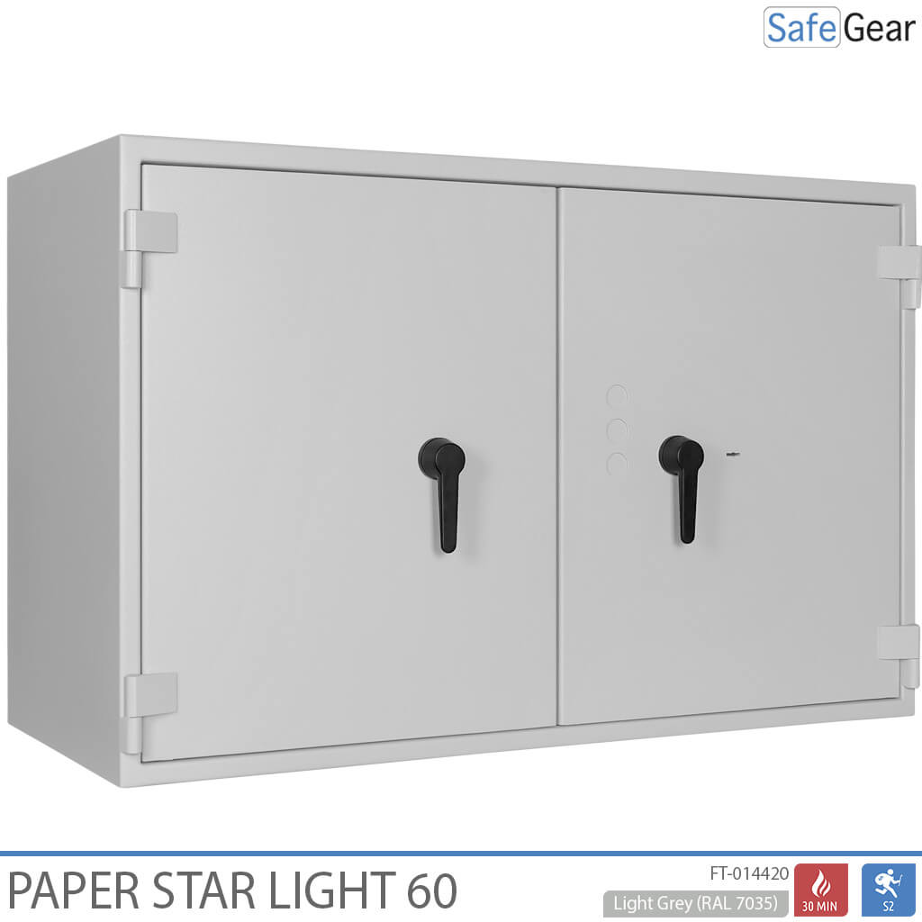 Paper Star Light 60 Dokumentskab - 28 Ringbind - Indbrudstest S2 / Brandtest 30 min