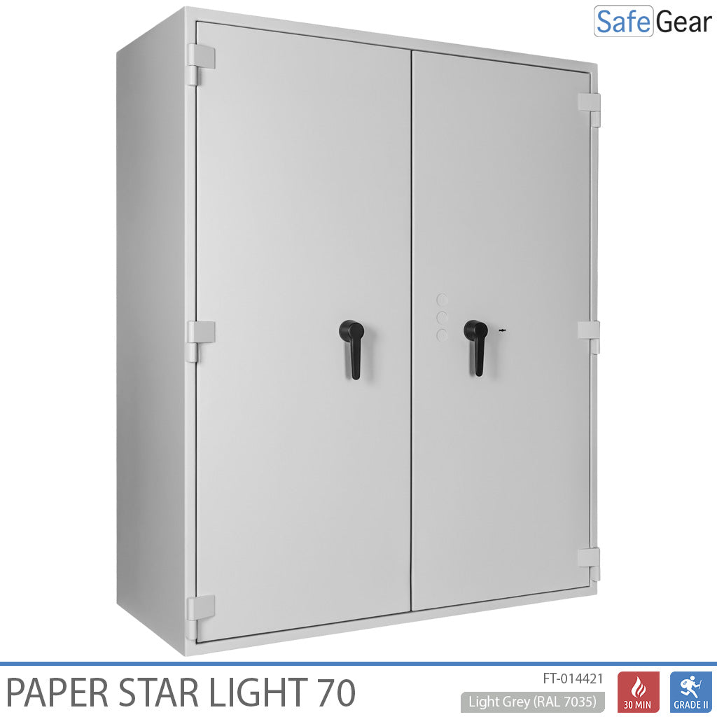 Paper Star Light 70 Dokumentskab - 56 Ringbind - Indbrudstest S2 / Brandtest 30 min