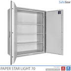 Paper Star Light 70 Dokumentskab - 56 Ringbind - Indbrudstest S2 / Brandtest 30 min