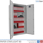 Paper Star Light 80 Dokumentskab - 55 Ringbind - Indbrudstest S2 / Brandtest 30 min