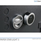 Paper Star Light 3 Brandskab - 5 Ringbind - Indbrudstest Grade S2 / Brandtest 30 min
