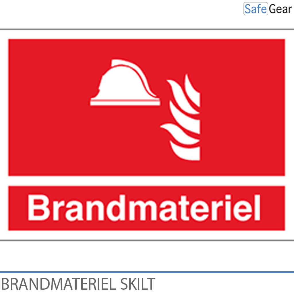 Brandmateriel - skilt - 210 x 297mm - Selvklæbende vinyl