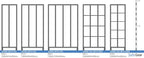 Opbevaringsskab S2000 med 2x4 rum (8010-204) - hængelås