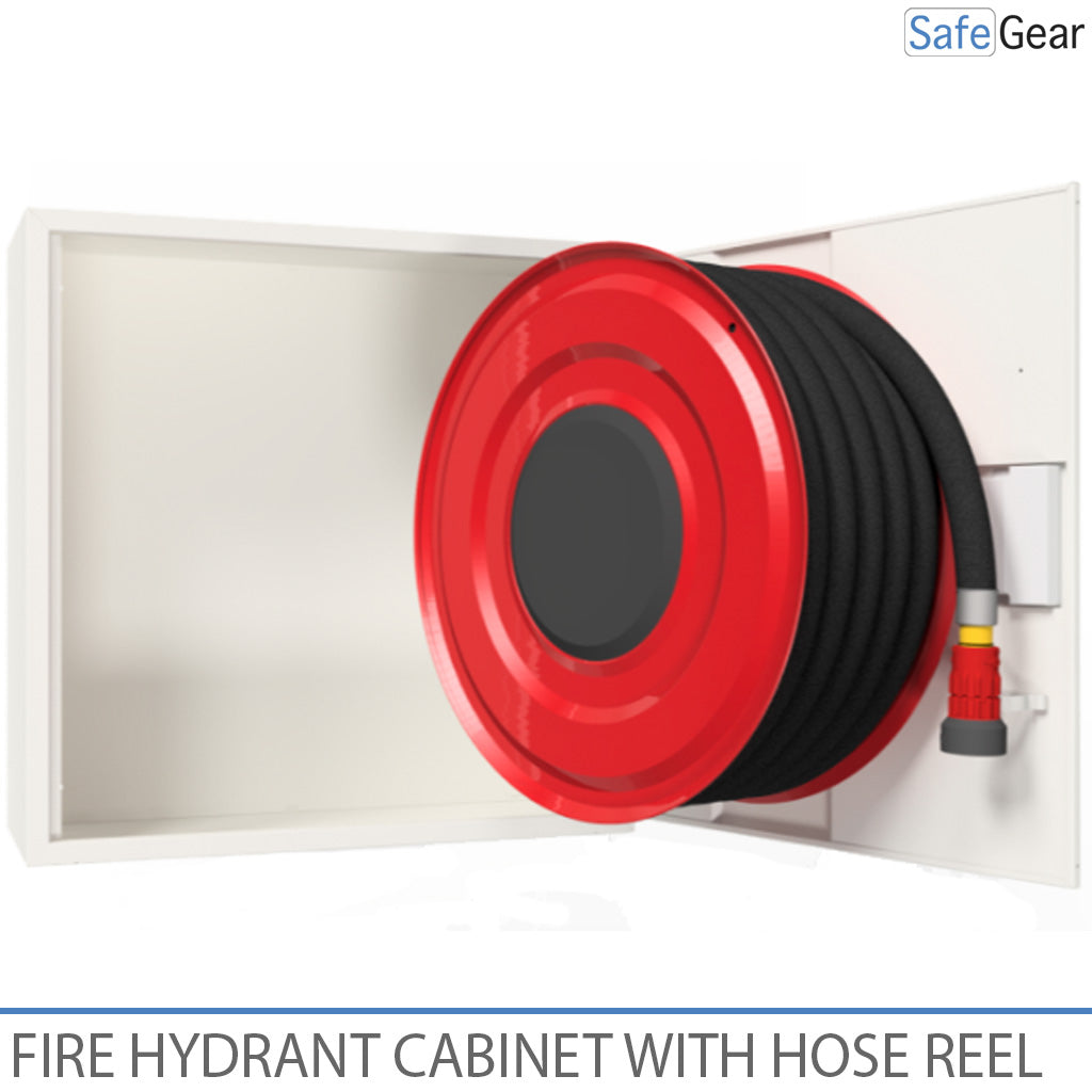 Brandskab med slangetromle - 690x690x290 mm - PVC 30 m - 3/4'' (19mm)
