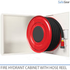 Brandskab med slangetromle - 690x690x290 mm - PVC 30 m - 3/4'' (19mm)