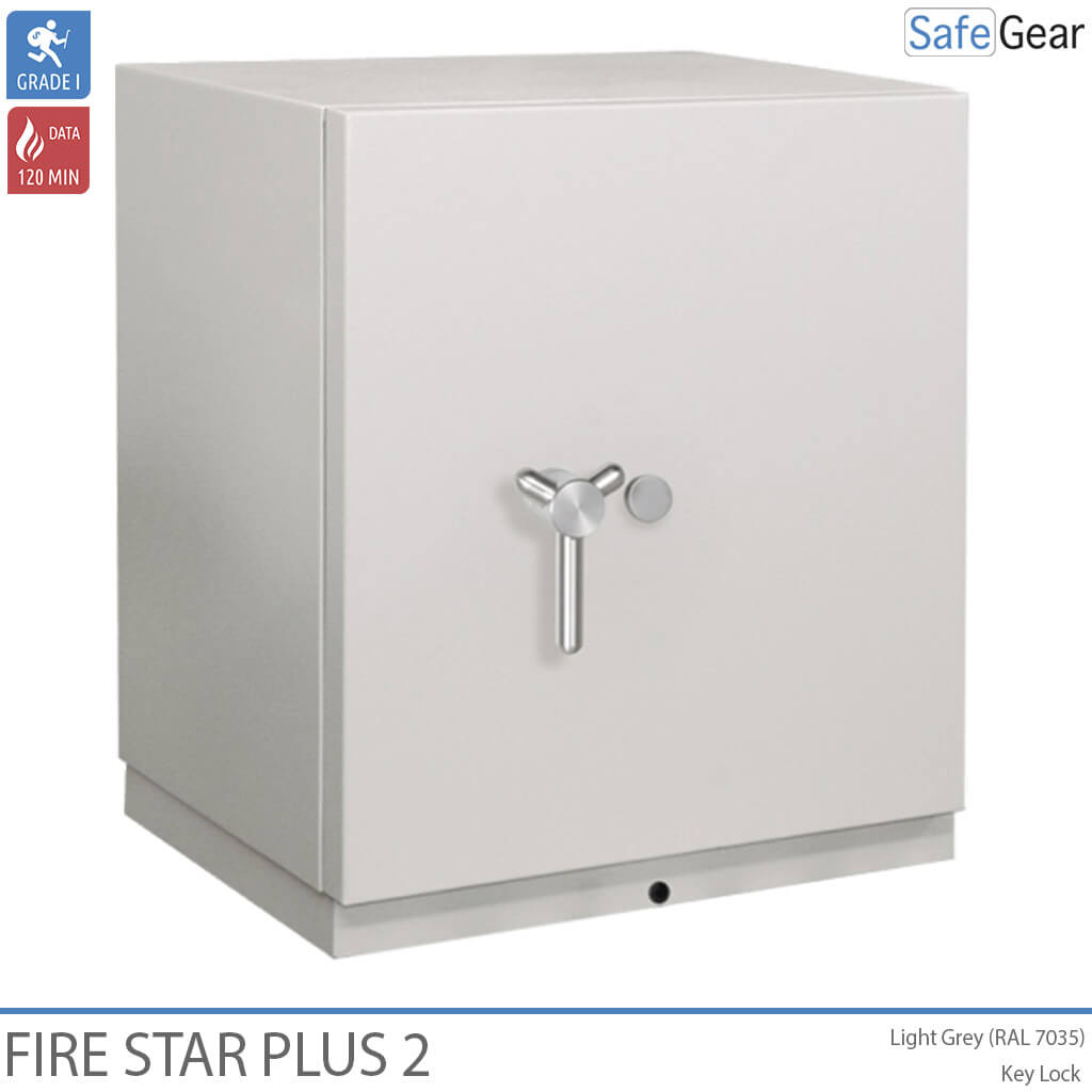 Fire Star Plus 2 Brandsikkert Datamedieskab (168 LTO) – Indbrudstest Klasse I / Brandtest 120 min.