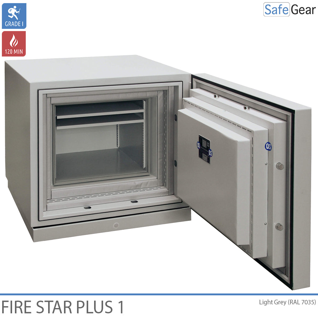 Fire Star Plus 1 Brandsikkert Datamedieskab (84 LTO) – Indbrudstest Klasse I / Brandtest 120 min