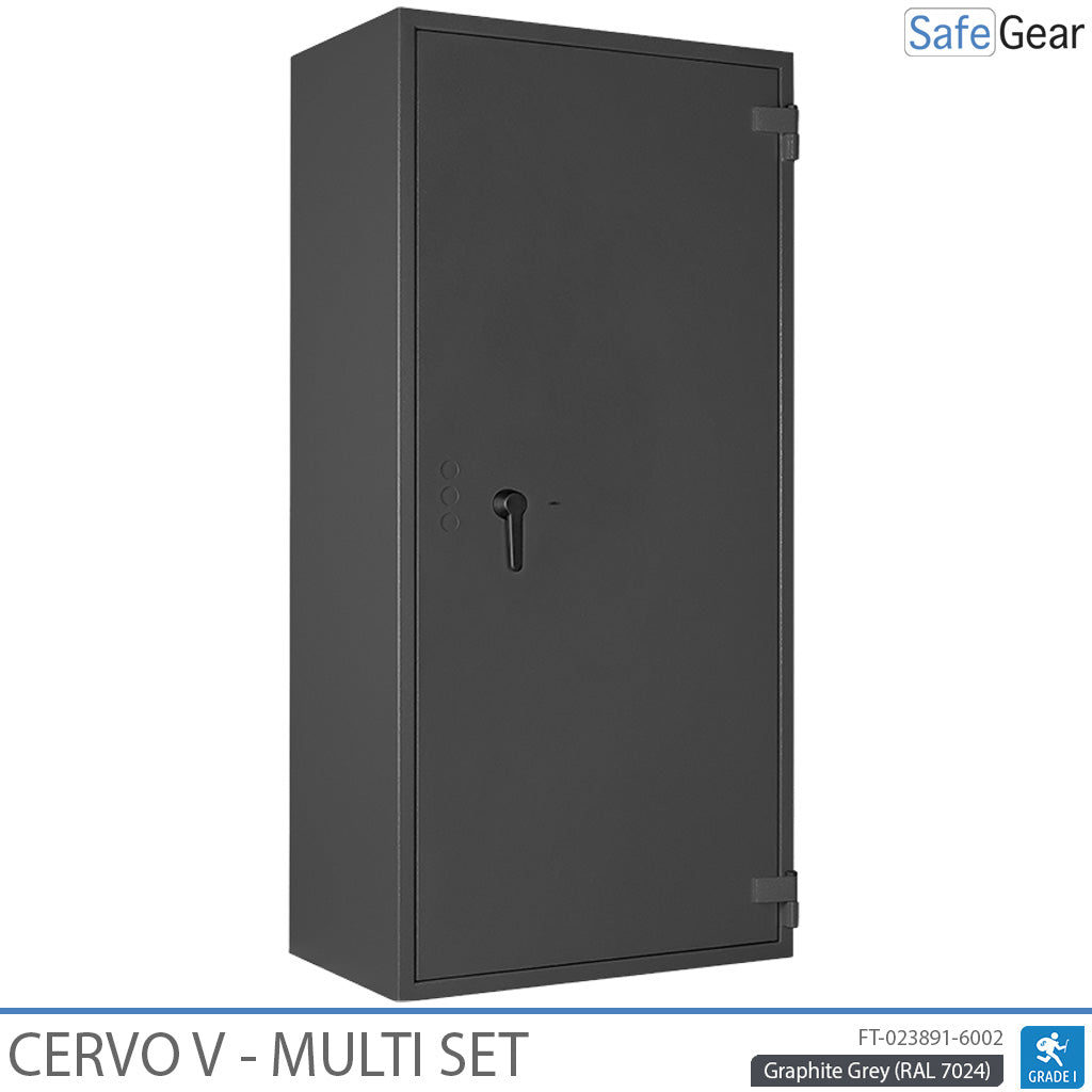 Cervo V Multi Set - Våbenskab - (14 rifler) - Indbrudstest Klasse 1