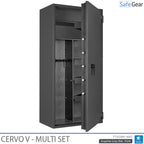 Cervo V Multi Set - Våbenskab - (14 rifler) - Indbrudstest Klasse 1