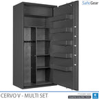 Cervo V Multi Set - Våbenskab - (14 rifler) - Indbrudstest Klasse 1