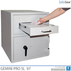 Gemini Pro Deposit SL 97 deposit safe with the safe door open