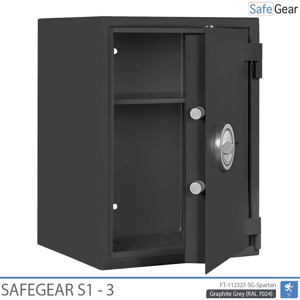 SafeGear SG 3 - Sikkerhedsskab (63 Liter) - Indbrudstest Klasse S1