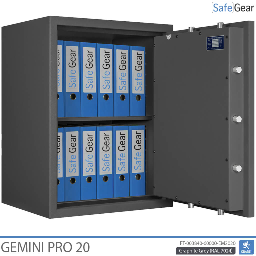 Gemini Pro 20 – Værdiskab (142 Liters) – Indbrudstest Klasse 1