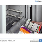 Gemini Pro 20 – Apotekerskab (141 Liter) – 4 skuffer – Indbrudstest Klasse I
