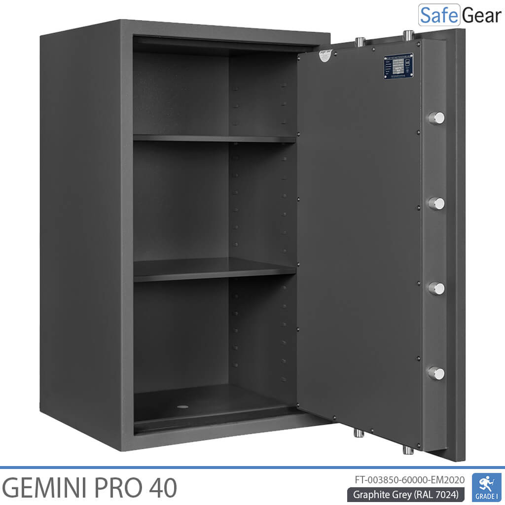 Gemini Pro 40 - Sikkerhedsskab (180 Liter) - Indbrudstest Klasse 1