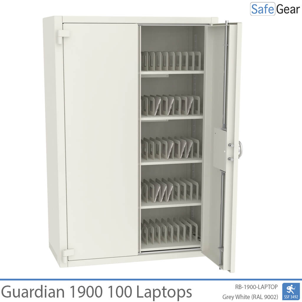 Guardian 1900 - 100 bærbare computere med opladning - indbrudstest SSF 3492