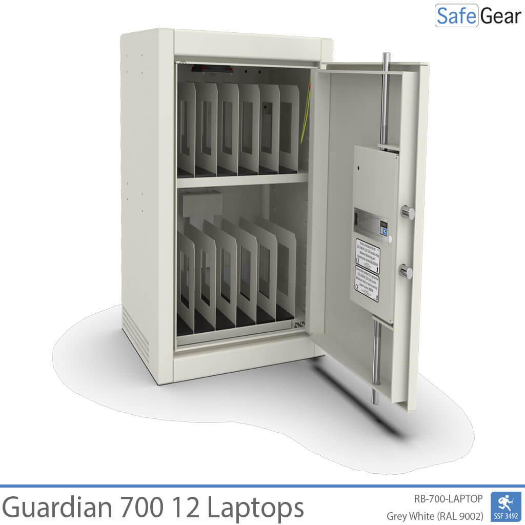 Guardian 700 - 12 bærbare computere med opladning - indbrudstest SSF 3492