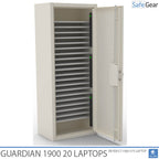 Guardian 1900 - 20 bærbare computere med opladning - indbrudstest SSF 3494