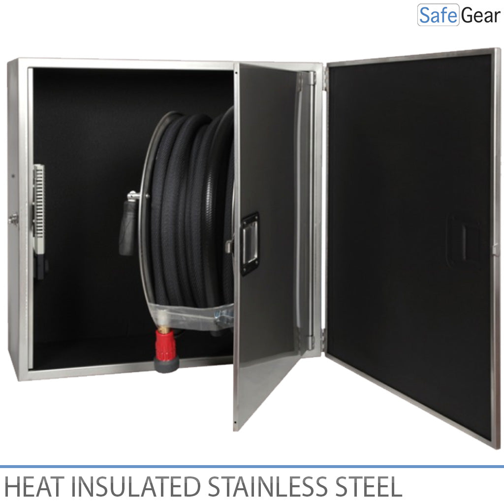Brandhaneskab med isolering og opvarmning - 790x790x365 mm