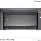 Graphite Grey Inner Safe with key lock.