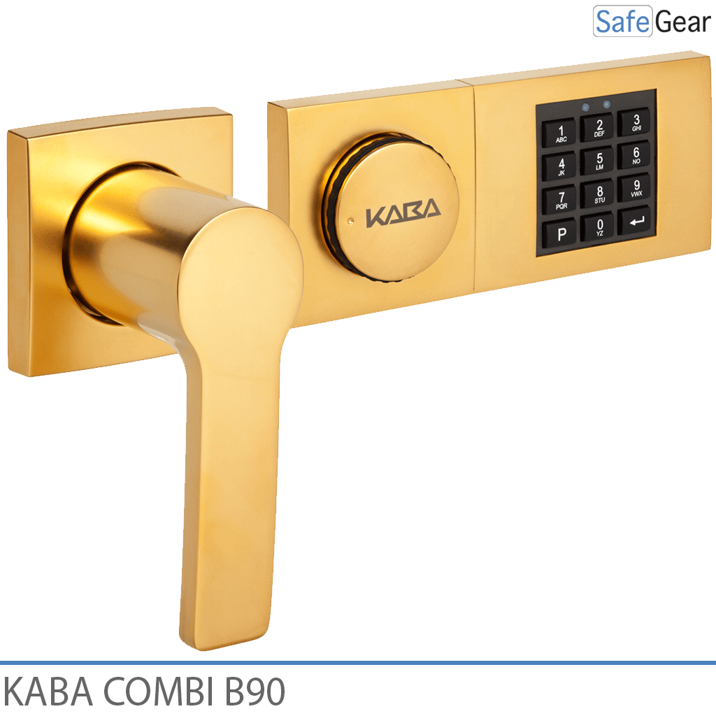 Kaba Combi B90-kombinationslås til værdiskab med nødnøgle