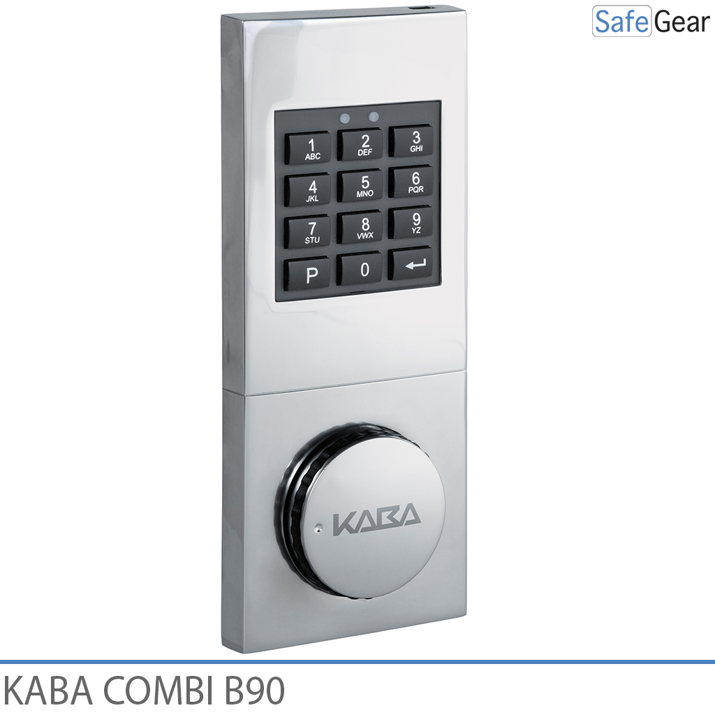 Kaba Combi B90-kombinationslås til værdiskab med nødnøgle
