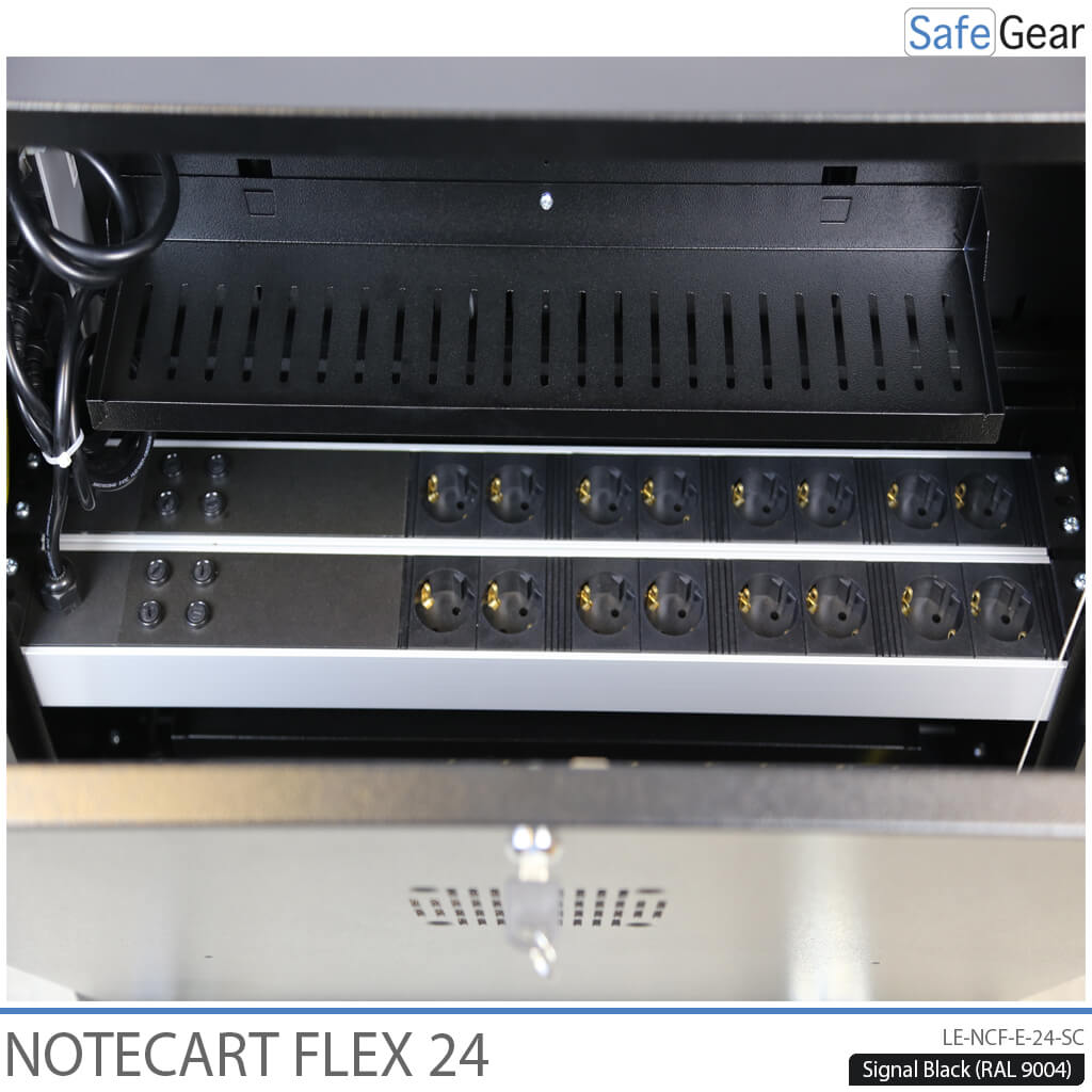 NoteCart Flex - 24 bærbare computere med opladning
