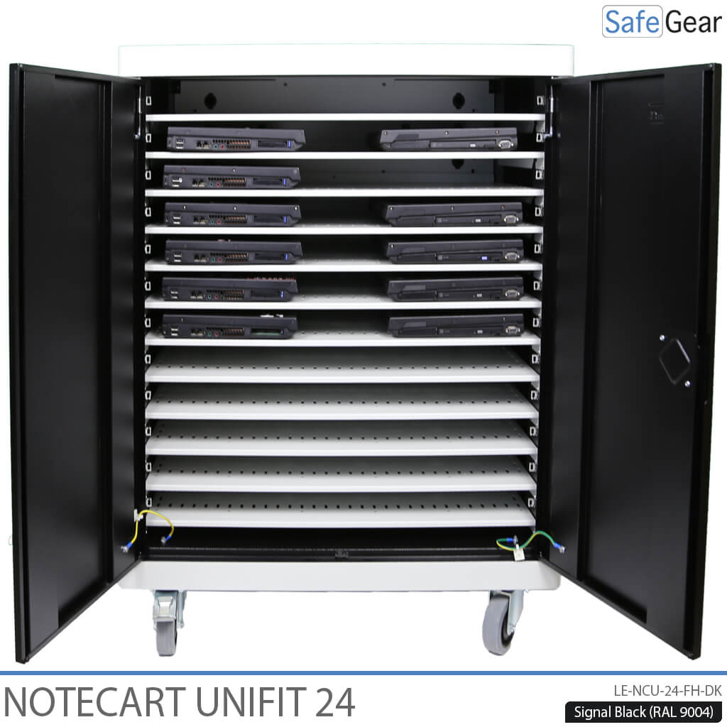 NoteCart Unifit - 32 bærbare computere med opladning