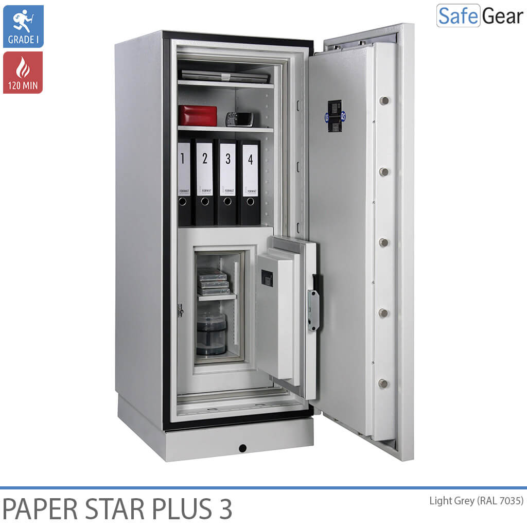 Paper Star Plus 4 Brandskab (456 L) - Indbrudstest Klasse I / Brandtest 120 min
