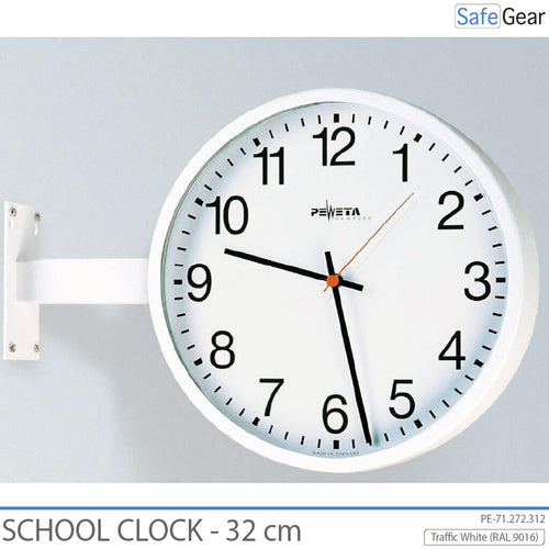Analogt skoleur - indendørs - rundt - 32 cm