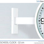 Analogt skoleur - indendørs - rundt - 32 cm