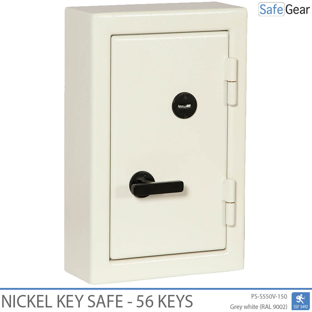 Nickel Nøgleskab - 56 nøgler - Nøglelås