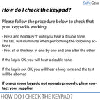 M-Locks DE 2010 / DE 2020 / DE 2030 Keypad
