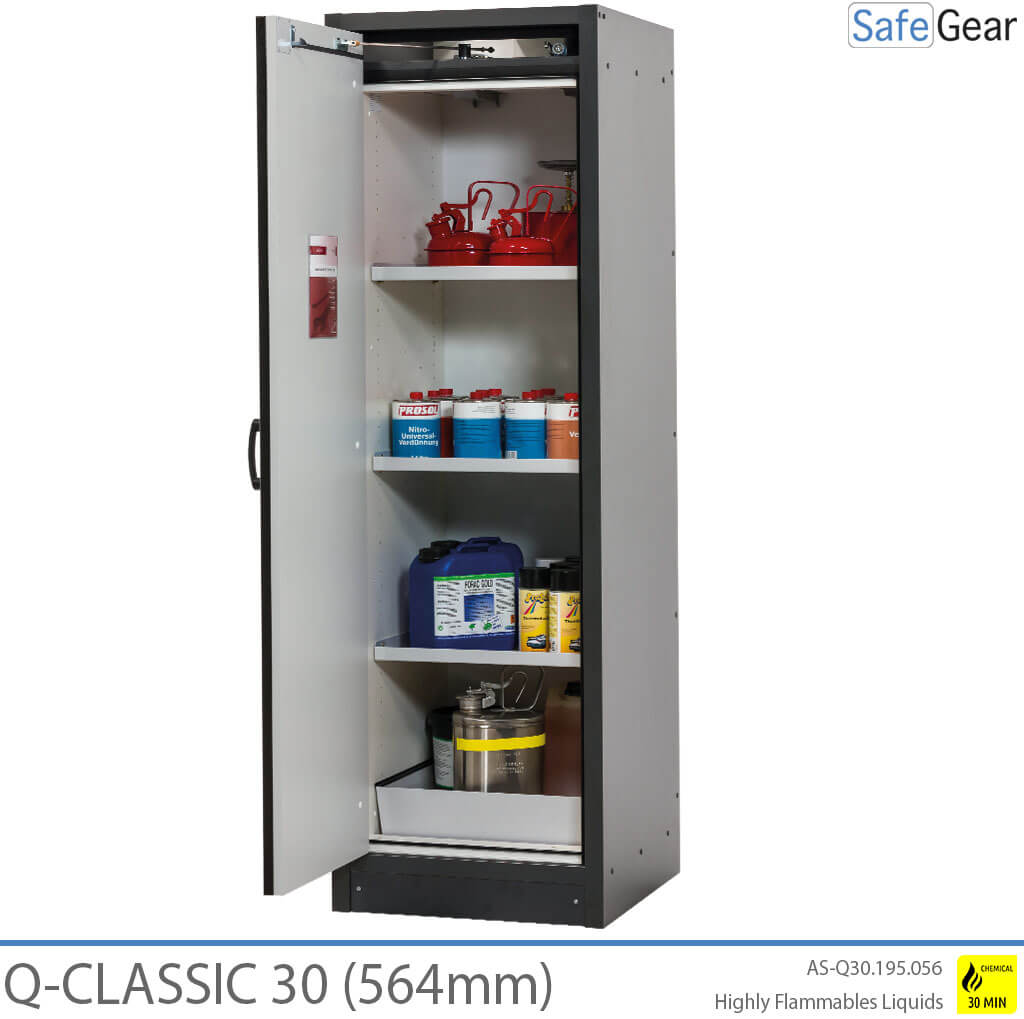 Q-CLASSIC 30 - 3 hylder (380 L) / Brandsikker i 30 minutter