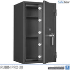 Rubin Pro 30 - sikkerhedsværdiskab (145 Liter) - indbrudstest Klasse 3