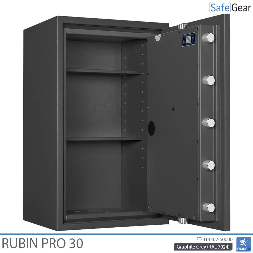 Rubin Pro 30 - sikkerhedsværdiskab (145 Liter) - indbrudstest Klasse 3