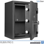Rubin Pro 5 - Værdiskab (57 Liter) - Indbrudstest Klasse 3