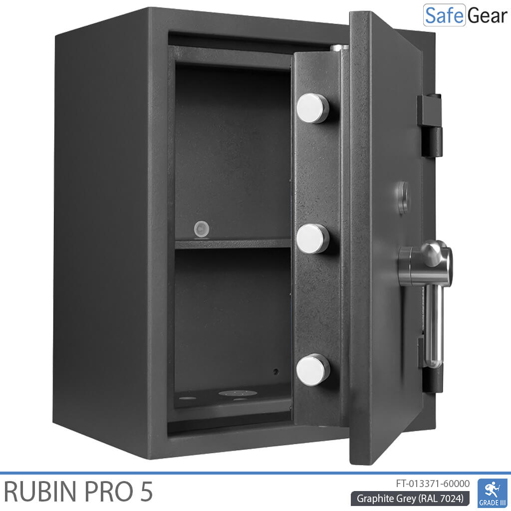 Rubin Pro 5 - Værdiskab (57 Liter) - Indbrudstest Klasse 3