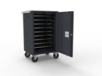 Guardian 1100 computer-vogn - 10 bærbare computere med opladning - Kodelås