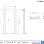 Boksdør - AV1-22 - Klasse 1